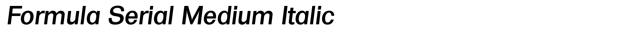 Formula Serial Medium Italic image